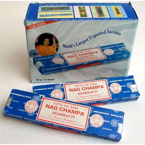 Ароматические палочки Nag Champa Satya Sai Baba Agarbatti, 15 г