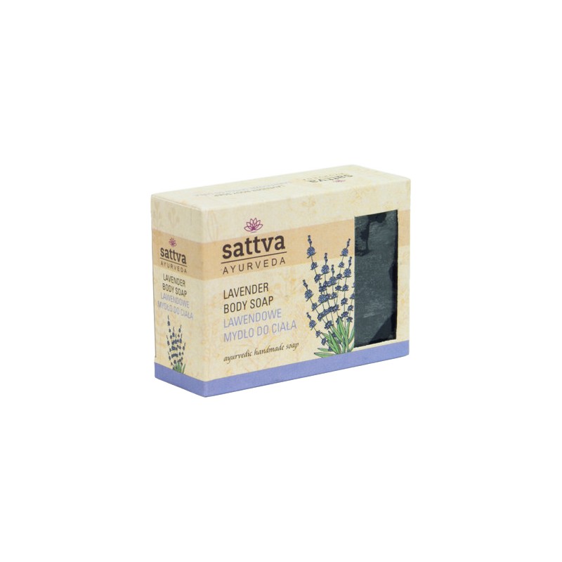 Muilas su levandomis Lavender, Sattva Ayurveda, 125g Muilas su levandomis Lavender, Sattva Ayurveda, 125g