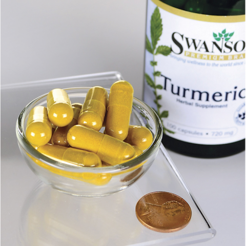 Ciberžolė Turmeric, Swanson, 720mg, 100 kapsulių