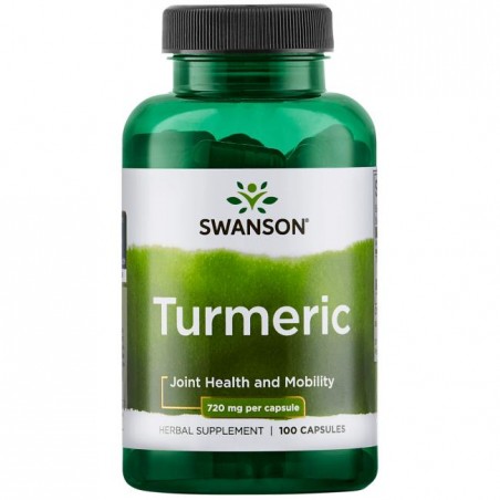 Ciberžolė Turmeric, Swanson, 720mg, 100 kapsulių