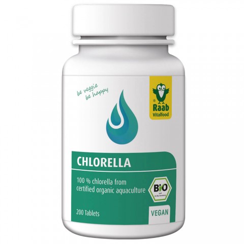 Chlorella organic, Raab Vitalfood, 400mg, 200 tablets