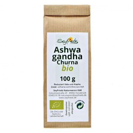 Ashwagandha jauhe, luomu, Seyfried, 100g