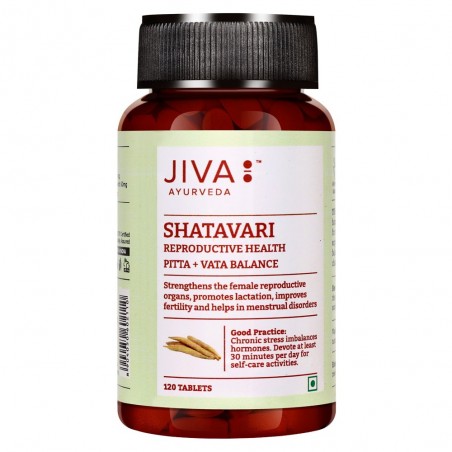 Maisto papildas Shatavari (Šatavari), Jiva Ayurveda, 120 tablečių