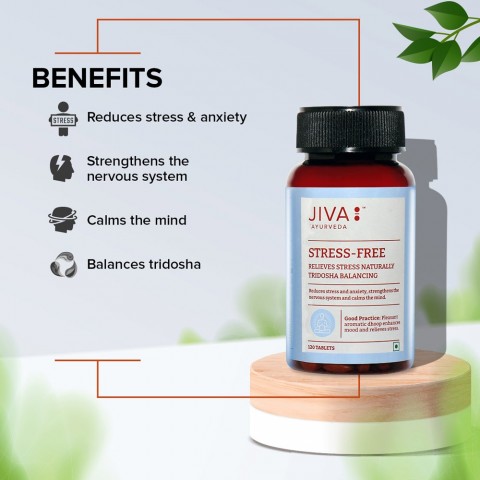Пищевая добавка Stress Free, Jiva Ayurveda, 120 таблеток