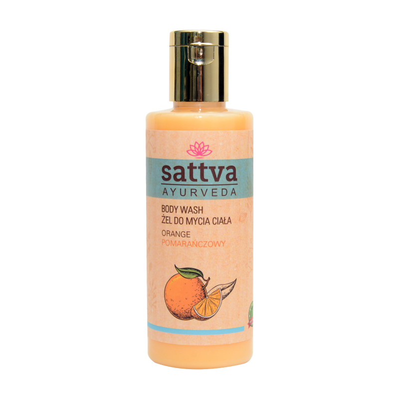 Гель для душа с апельсинами Orange, Sattva Ayurveda, 210мл