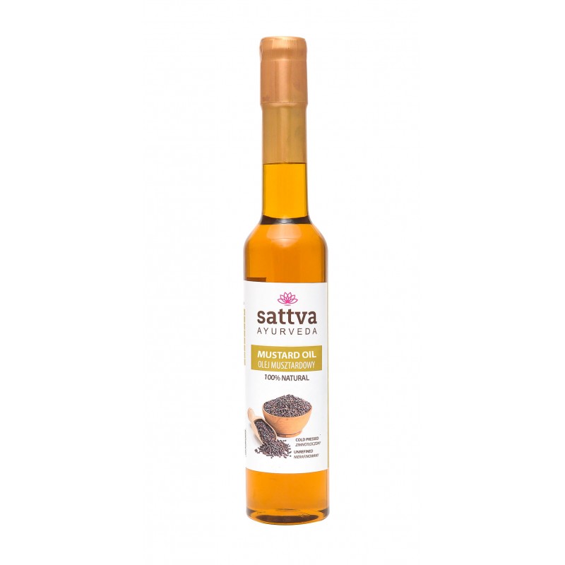 Mustard seed oil, first cold pressed, Sattva Ayurveda, 250ml