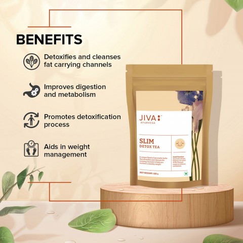 Ajurvedinė arbata Slim Detox, Jiva Ayurveda, 150g