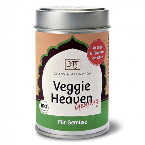 Prieskonių mišinys daržovėms Veggie Heaven, ekologiškas, Classic Ayurveda, 50 g