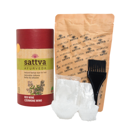 Herbal hair dye Red Wine, Sattva Ayurveda, 150g