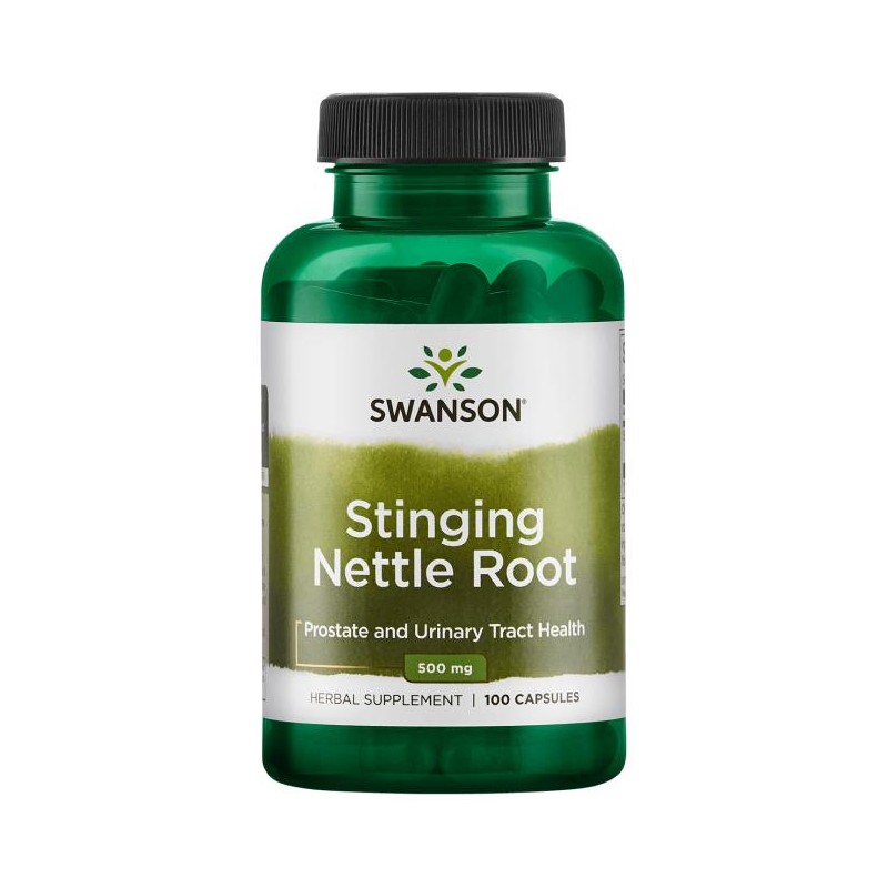 Didžiosios dilgėlės šaknis Stinging Nettle Root, Swanson, 500mg, 100 kapsulių