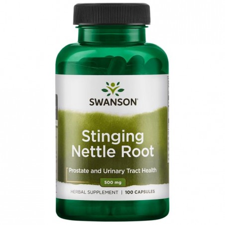 Didžiosios dilgėlės šaknis Stinging Nettle Root, Swanson, 500mg, 100 kapsulių