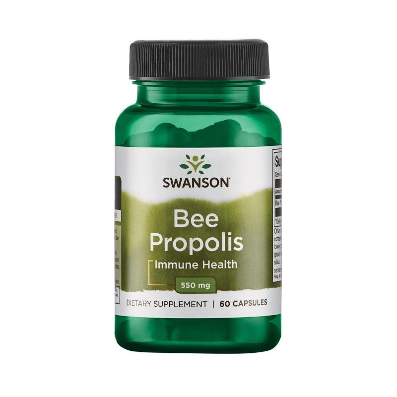 Bičių propolis, Swanson, 550mg, 60 kapsulių