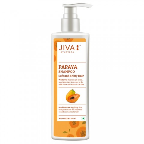 Papaija ravitseva shampoo, Jiva Ayurveda, 200ml