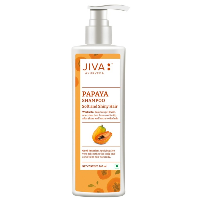 Papaija ravitseva shampoo, Jiva Ayurveda, 200ml
