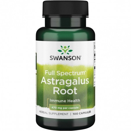 Astragalus-juuri, Swanson, 470mcg, 100 kapselia