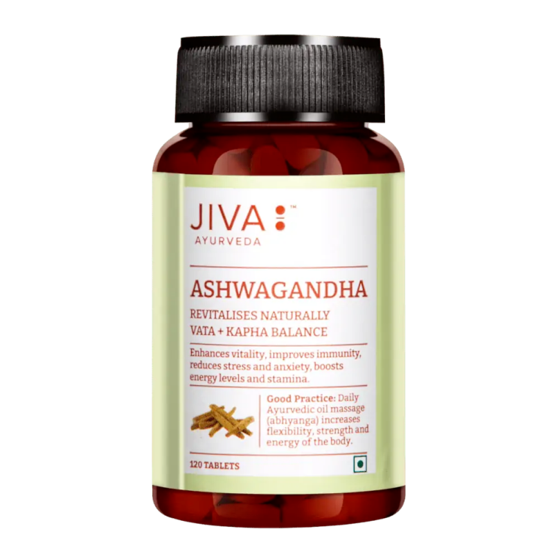 Ahwagandha, Jiva Ayurveda, 120 таблеток