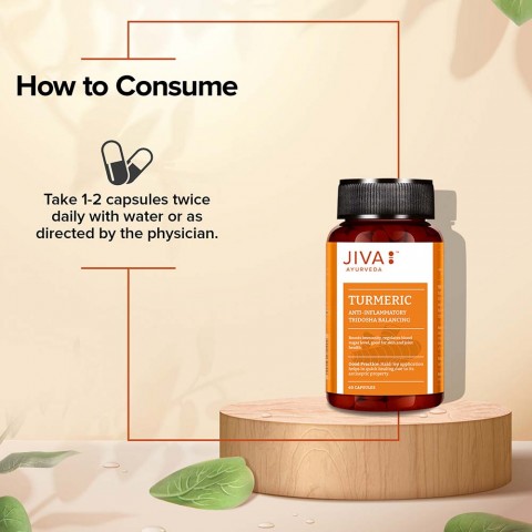 Turmeric with Amla, Jiva Ayurveda, 60 capsules