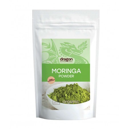 Moringa jauhe, luomu, Dragon Superfoods, 200g