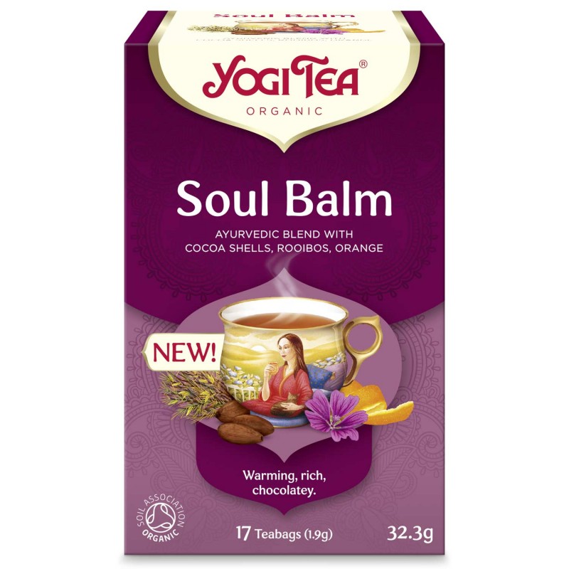 Prieskoninė arbata Soul Balm, Yogi Tea, ekologiška, 17 pakelių