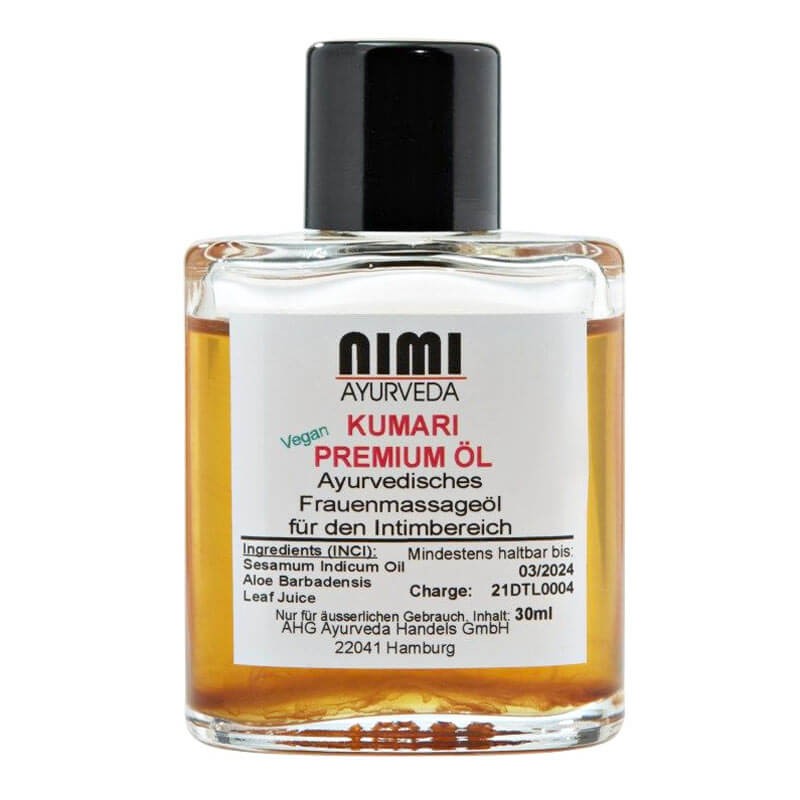 Kumari öljy naisten intiimihierontaan, Nimi Ayurveda, 30ml