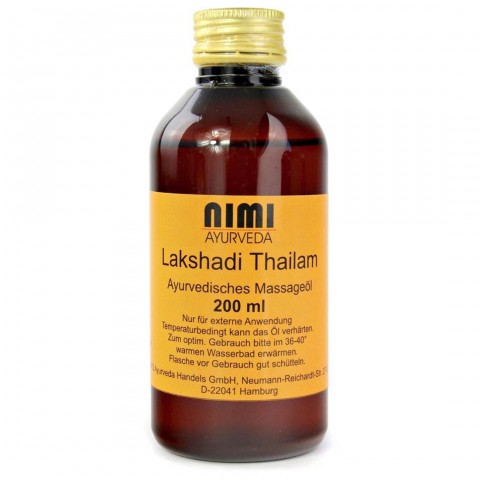 Raminantis kūno masažo aliejus Lakshadi Thailam, Nimi Ayurveda, 200 ml