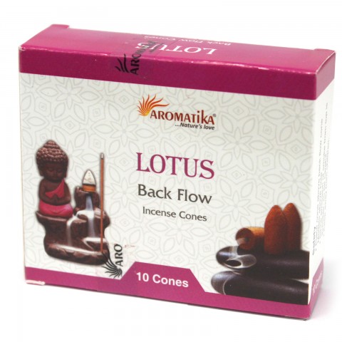 Atbulinio smilkimo Backflow kūgiai Lotus, Aromatika, 10 vnt.