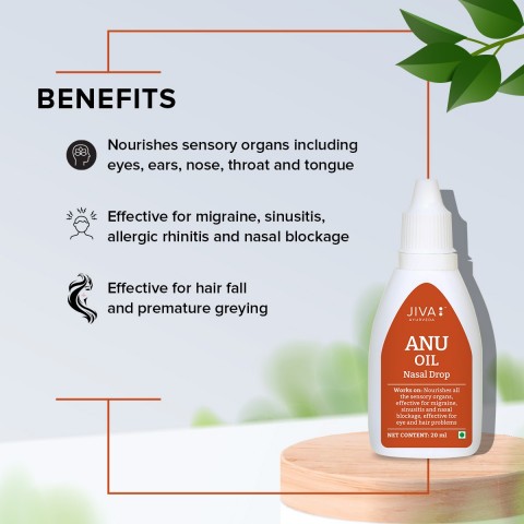 Oil for the nose Anu Oil, Jiva Ayurveda, 60ml