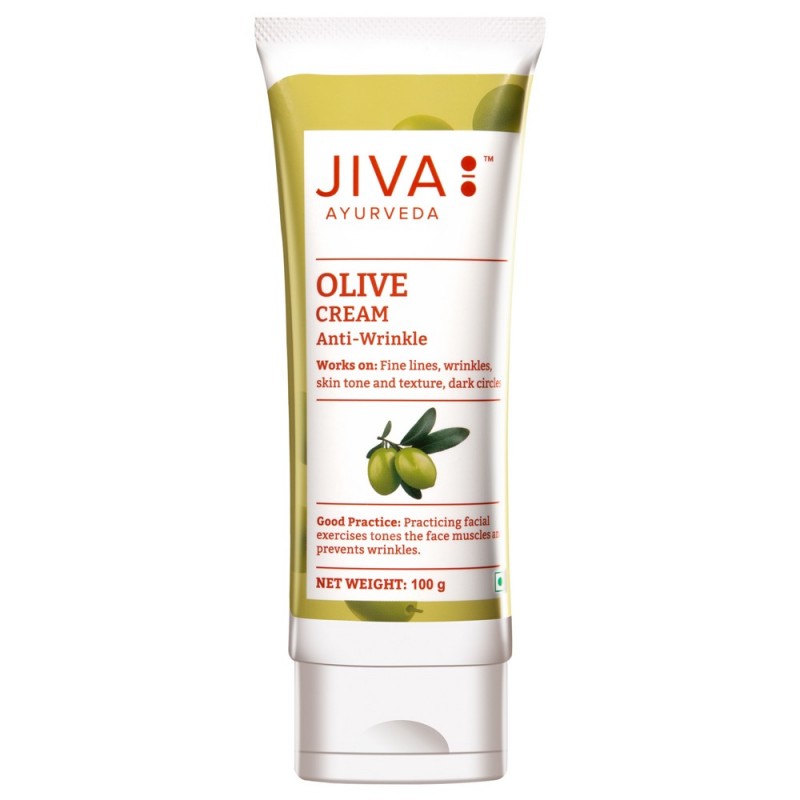 Kasvovoide ryppyiselle iholle oliiviöljyllä Olive, Jiva Ayurveda, 100g