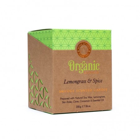 Kvepianti sojų vaško žvakė Lemongrass & Spice, Organic Goodness
