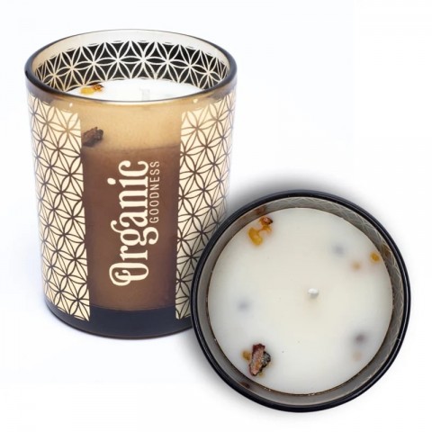 Kvepianti sojų vaško žvakė Frankincense & Myrrh, Organic Goodness