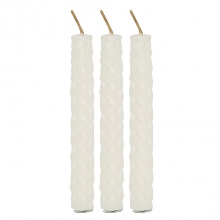 Cream beeswax Spell candles Blessed Bee, 6 pcs.