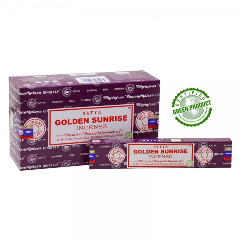 Incense sticks Golden Sunrise, Satya, 15g