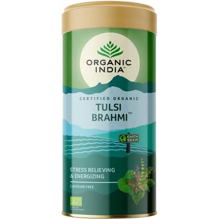 Аюрведический чай Тулси Брахми, рассыпной, Organic India, 100г