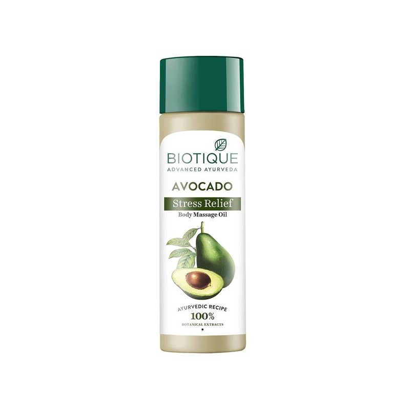 Relaxing body massage oil Bio Avocado, Biotique, 200ml