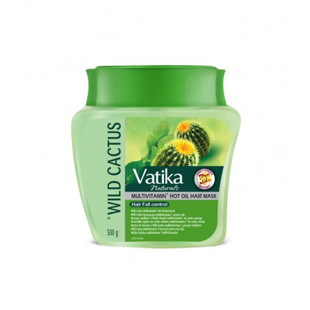 Hot oil mask for flyaway hair Wild Cactus, Dabur Vatika, 500 g