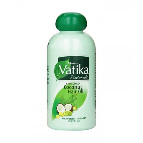 Kookosrikastettu hiusöljy Coconut, Dabur Vatika, 150 ml