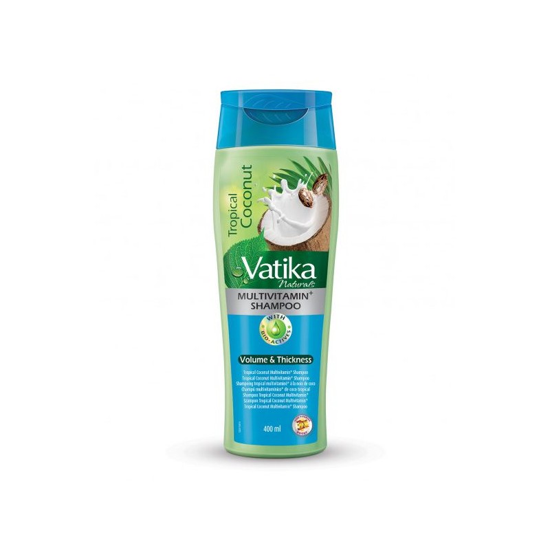 Shampoo hiusten volyymille Coconut MutiVit, Dabur Vatika, 400 ml