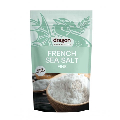Французская морская соль, мелкая, органическая, Dragon Superfoods, 500 г