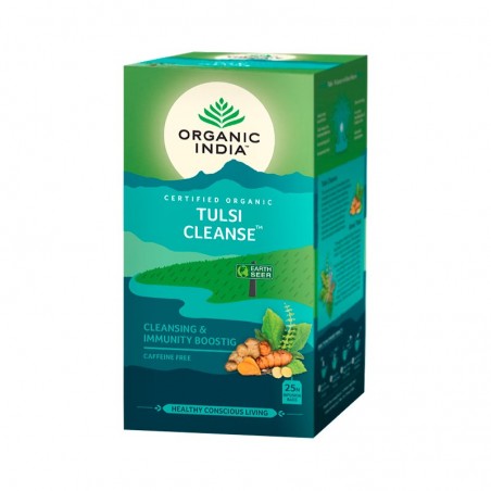 Ayurvedic Tea Tulsi Cleanse, orgaaninen India, 25 pakettia