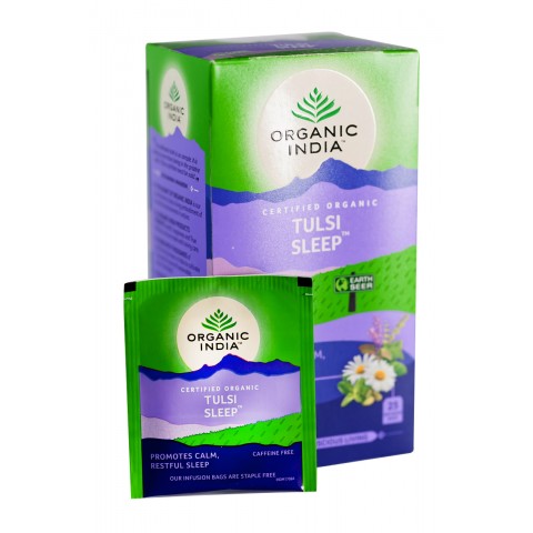 Аюрведический чай Tulsi Sleep, Organic India, 25 пакетиков
