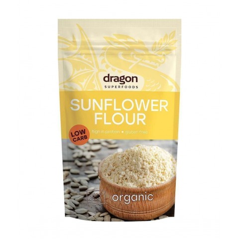 Auringonkukkajauho, luomu, Dragon Superfoods, 200g