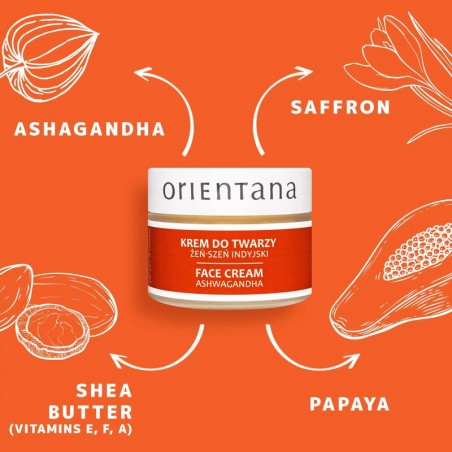 Крем для лица с ашвагандхой, Orientana, 40 г