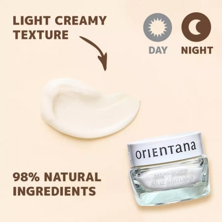 Natural face cream with snail secretion, Orientana, 50ml