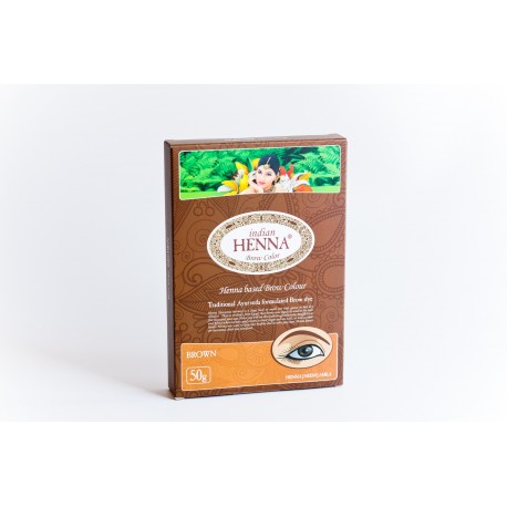 Natural brown henna eyebrow dye Brow Brown, Indian Henna, 50g Natural brown henna eyebrow dye Brow Brown, Indian Henna, 50g