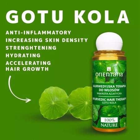 Ayurvedic Hair Oil Gotu Kola Therapy, Orientana, 105ml