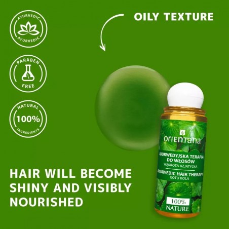Аюрведическое масло для волос Gotu Kola Therapy, Orientana, 105 мл