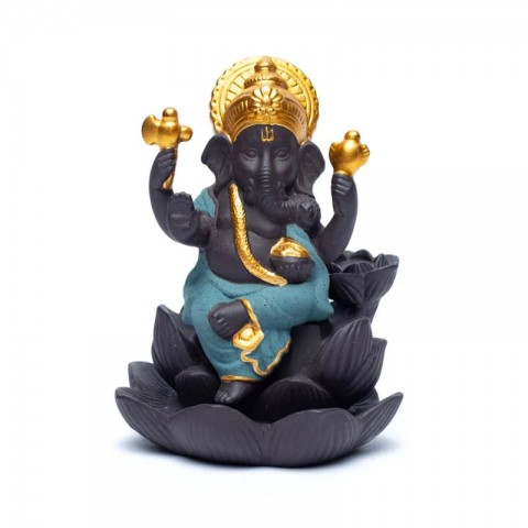 Ganesha Reverse Waterfall Effect Incense Holder