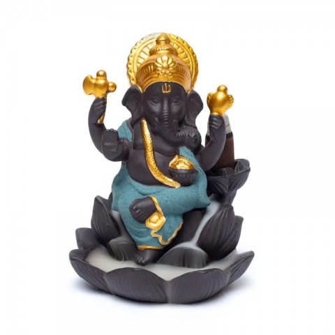 Ganesha Reverse Waterfall Effect Incense Holder