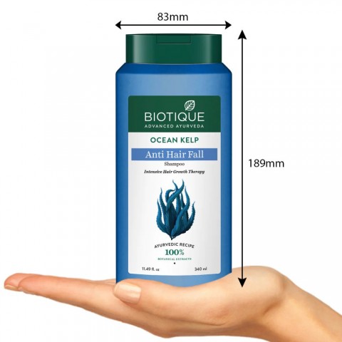 Ocean Kelp hiustenlähtö shampoo, Biotique, 340 ml