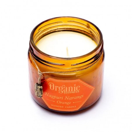 Scented soy wax candle Orange, Organic Goodness, 200g